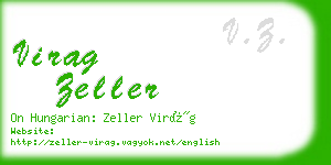 virag zeller business card